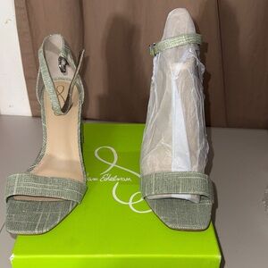 Sam Edelman Textured Olive Heels